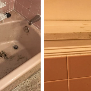 The Drain Team - Dirty finger prints left from employees/another pile of dirt left in my tub after "job completion". Yay I'm so excited to take a shower!? - Plumbing Near Me - Largo, Florida