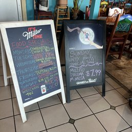 Be sure to check the boards for specials! Be sure to check the boards for specials!