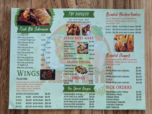 Menu photo 2 Fresh Bites & Smoothie's Buffalo, NY