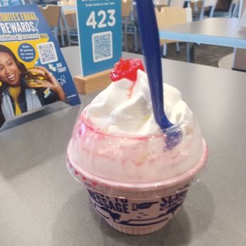 Culver’s - Chocolate Blue Raspberry Sundae. - Burgers Near Me - Wichita, Kansas