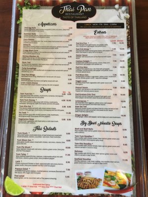 Menu photo 8 Thai Pan Restaurant Allen, TX