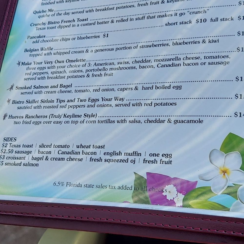 Keylime Bistro - Menu 5 - Seafood Near Me - Captiva, Florida Keylime Bistro - Menu 5 - Seafood Near Me - Captiva, Florida