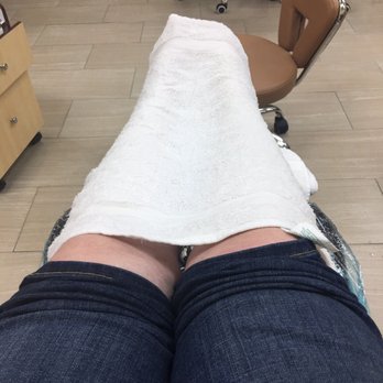 Just Nails Salon - Relaxing hot towels on my legs - Nail Salons Near Me - Fair Oaks, California Just Nails Salon - Relaxing hot towels on my legs - Nail Salons Near Me - Fair Oaks, California
