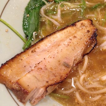 Menya Sandaime - Pork belly topping is okay...I've had others where it just melted in your mouth. - Ramen Near Me - Fort Lee, New Jersey Menya Sandaime - Pork belly topping is okay...I've had others where it just melted in your mouth. - Ramen Near Me - Fort Lee, New Jersey