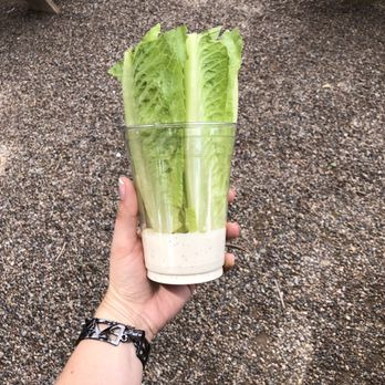 Shake Foundation - Shake Caesar salad aka romaine in a cup - Burgers Near Me - Santa Fe, New Mexico