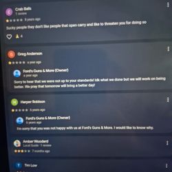Ford's Guns & More - Google reviews