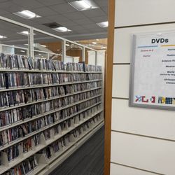 Des Plaines Public Library - Their plentiful DVD inventory, located on the 3rd floor. And they can resource from 7 other member libraries for you also!