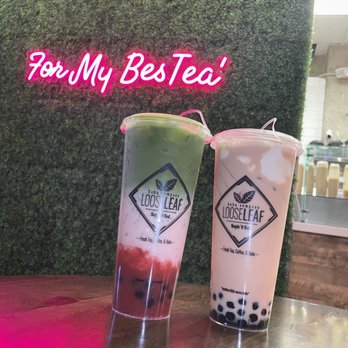 Loose Leaf Boba - Thai Milk Tea  Strawberry Matcha Latte - Bubble Tea Near Me - New Haven, Connecticut
