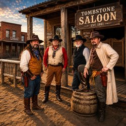 Goulding's Museum - This photo of these Cowboys I original took in Dallas Fort Worth 8 or 10 year ago, by Daniel B McNeill