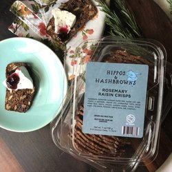 Rosemary raisin crisp