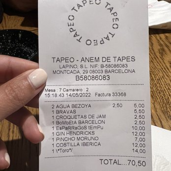 Tapeo - For 2 people (we were STUFFED) - Tapas Bars Near Me - Barcelona, B