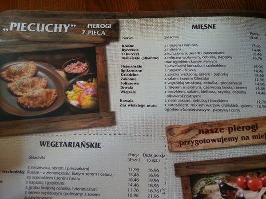 Menu photo 1 Pierogarnia Stary Toruń Toruń, KP Menu photo 1 Pierogarnia Stary Toruń Toruń, KP