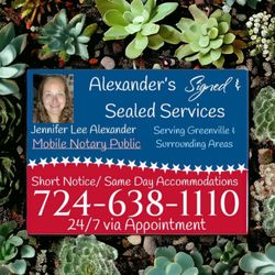 Alexander’s Signed & Sealed Services