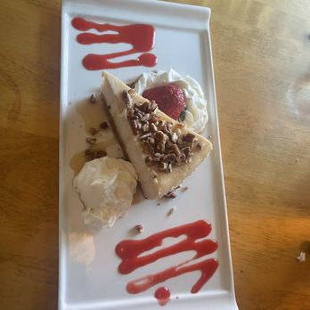 Fiddle River Restaurant - maple pecan cheesecake - Seafood Near Me - Jasper, Alberta