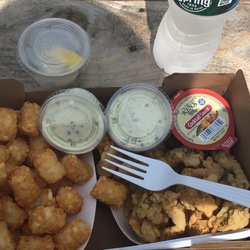 macdaddys - Clam strips and tater tots. Hot, fresh and delicious!