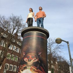 Säulenheilige - Säulenheilige: das Paar. Column Saints: the couple.