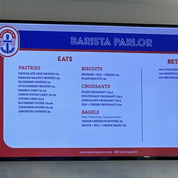 Barista Parlor - Menu - Coffee & Tea Near Me - Nashville, Tennessee