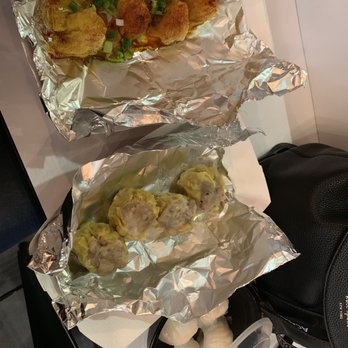 Ixlb Dim Sum Eats - Shrimp wontons with chili oil, siu mai, har gow - Dim Sum Near Me - Los Angeles, California