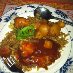 Hunan Wok - Chicken egg foo young & sweet/sour shrimp/chicken