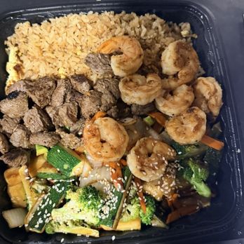 Kazoku Hibachi - Steak & Shrimp with Garlic Rice. Soooo good! - Japanese Near Me - Galt, California Kazoku Hibachi - Steak & Shrimp with Garlic Rice. Soooo good! - Japanese Near Me - Galt, California