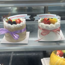 4" Coffee Cake & 4" Mixed Fruit Cake