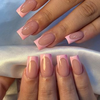 Luxe Nail Bar - Deep french - Nail Salons Near Me - Tulsa, Oklahoma