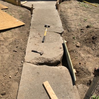 Home Help Network - Removing erosion from old sidewalk - Waterproofing Near Me - West Haven, Connecticut Home Help Network - Removing erosion from old sidewalk - Waterproofing Near Me - West Haven, Connecticut