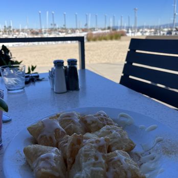 Lighthouse - Powdered Sugar Beignets light and fluffy, perfect with the cream cheese. - Breakfast & Brunch Near Me - Newport Beach, California