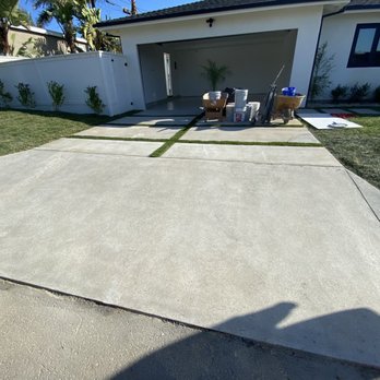 New Polish Concrete Solutions - Apron redo - Flooring Near Me