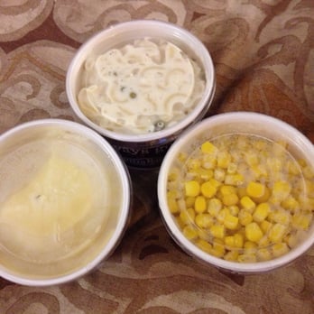 Pizza Ranch - A few single side orders. Mashed potaotes w/gravy, macaroni salad, corn - Pizza Near Me - Cedar Rapids, Iowa Pizza Ranch - A few single side orders. Mashed potaotes w/gravy, macaroni salad, corn - Pizza Near Me - Cedar Rapids, Iowa
