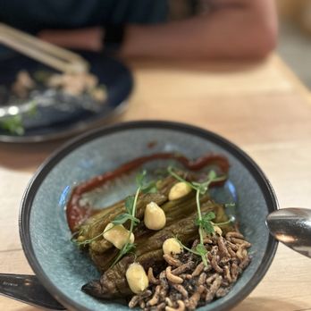 Nami Kaze - Roasted eggplant with tomato miso - Japanese Near Me - Honolulu, Hawaii