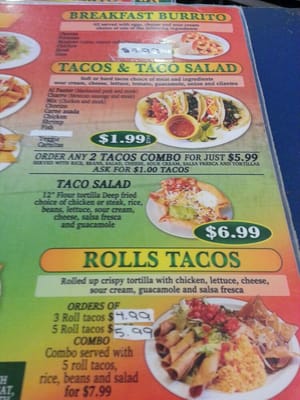 Menu photo 8 California Taco Shop Providence, RI
