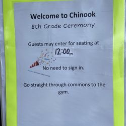 Chinook Middle School - Graduation day !!