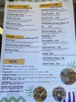Menu photo 2 Espresso Self Malabar, FL