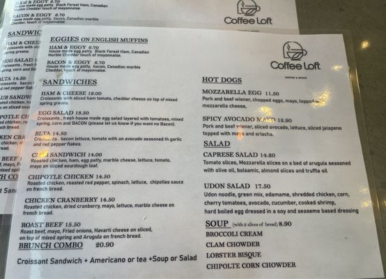 Menu photo 7 Coffee Loft Burnaby, BC Menu photo 7 Coffee Loft Burnaby, BC