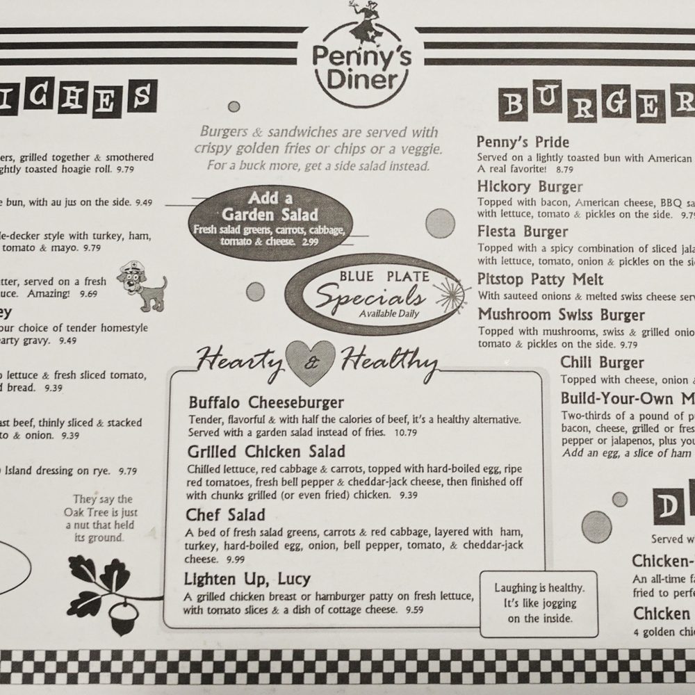Penny's Diner - Lunch and dinner menu - Diners Near Me - Cheyenne, Wyoming Penny's Diner - Lunch and dinner menu - Diners Near Me - Cheyenne, Wyoming