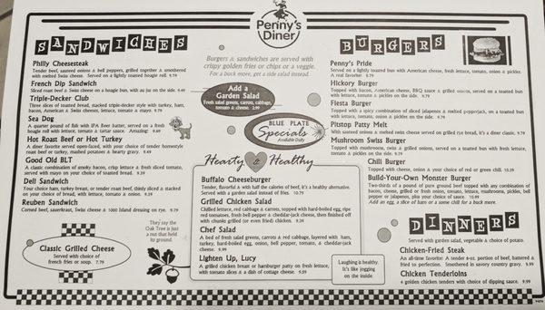 Menu photo 5 Penny's Diner Cheyenne, WY