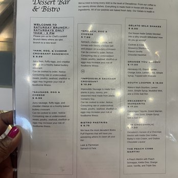 Decadent Chicago - Menu - Breakfast & Brunch Near Me - Chicago, Illinois