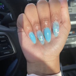 An up close shot of my nails