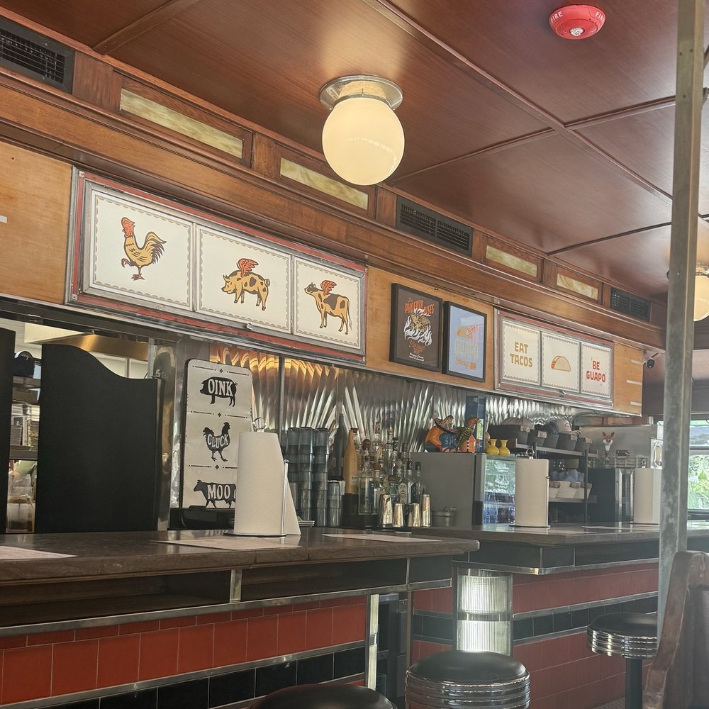 The diner seating. The diner seating.