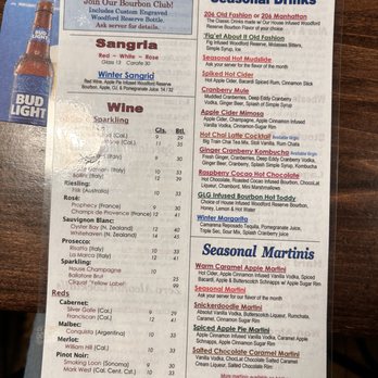 Gas Lamp Grille - Seasonal Drink Menu- Fall 2024 - Bars Near Me - Newport, Rhode Island