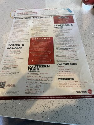 Menu photo 2 Crabby Bill's St. Pete Beach, FL