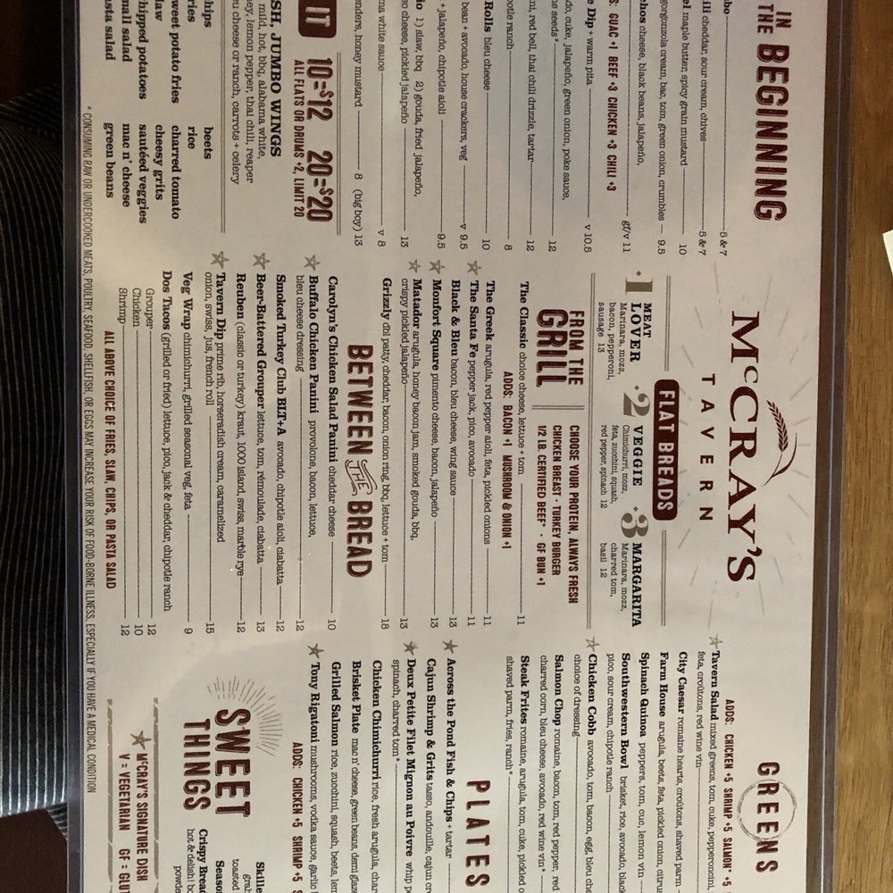 McCray's Tavern - Menu - Venues & Event Spaces Near Me - Atlanta, Georgia McCray's Tavern - Menu - Venues & Event Spaces Near Me - Atlanta, Georgia