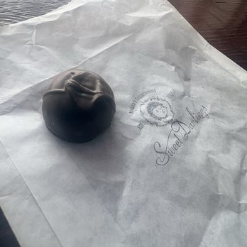 Sweet Darlings - Dark chocolate coconut truffle - Gelato Near Me - Seward, Alaska Sweet Darlings - Dark chocolate coconut truffle - Gelato Near Me - Seward, Alaska