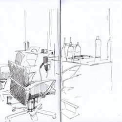 Haar Tempel Lulu - Ein gut ausgestatteter Arbeitsplatz.