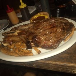 Tomahawk Steak & Seasoned fries.