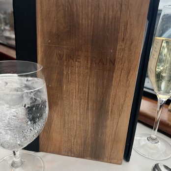 Napa Valley Wine Train - Some extra boost drinks menu - New American Near Me - Napa, California