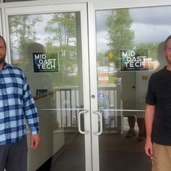 Alex and Shawn at Mid-Coast Tech