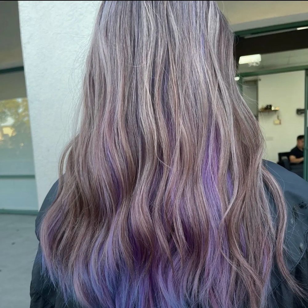 My favorite so far! Purple that faded into the prettiest lilac over time.