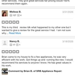SRB Appliance Repair
